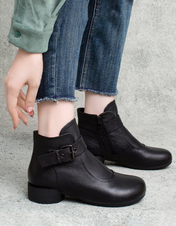 Ankle Buckle Comfortable Winter Ankle Boots