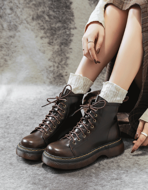 Anti-slip Eight-eyelets Martin Boots for Women