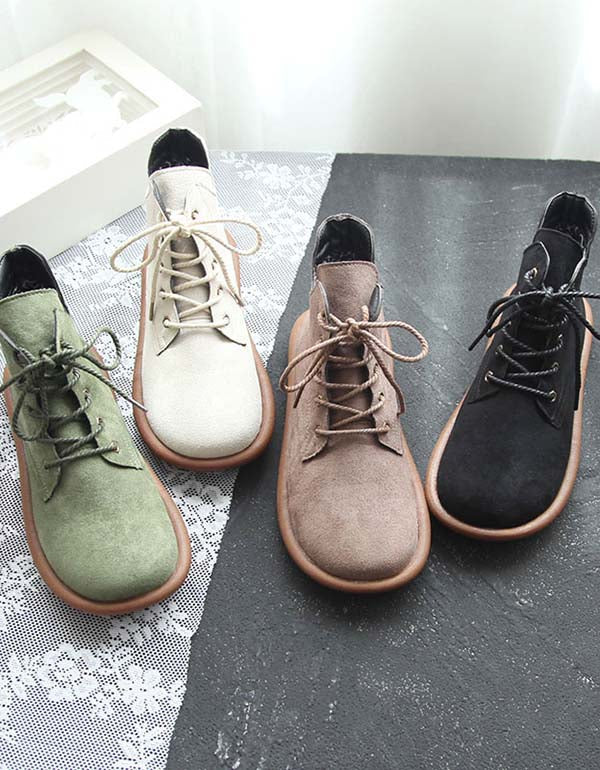 Autumn Lace-up Retro Comfortable Boots