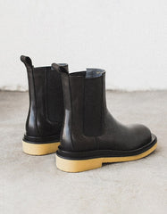 Autumn Winter British Style Chelsea Boots Black