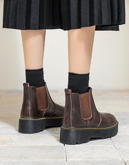 Autumn Winter Platform Chelsea Boots