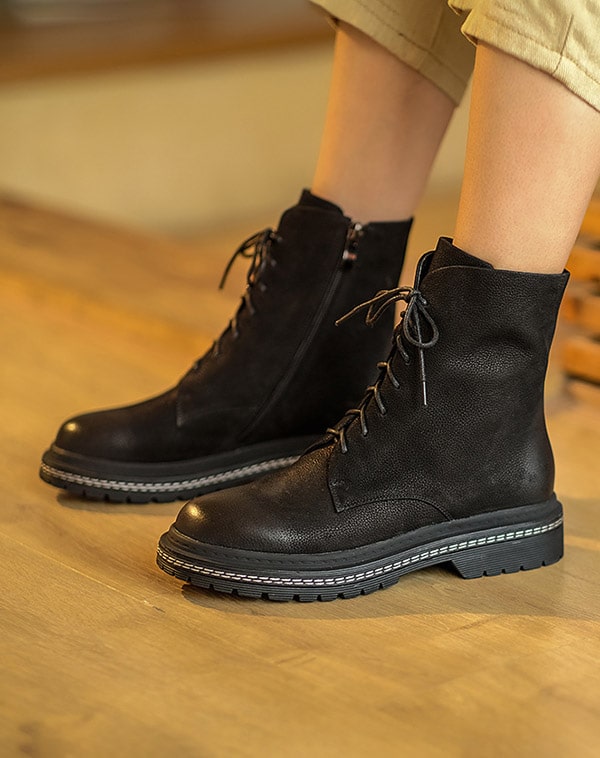 Autumn Winter Vintage Comfortable Velvet Short Boots