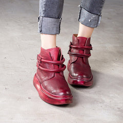 Belt Buckle Retro Boots | Gift Shoes