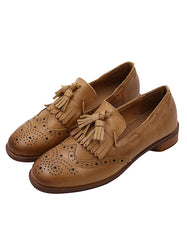 British Style Fashion Handmade Leather Oxford Shoes