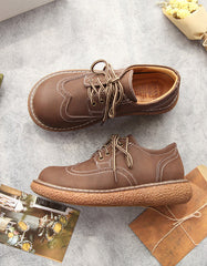 Bullock Style Handmade Retro Walking Shoes