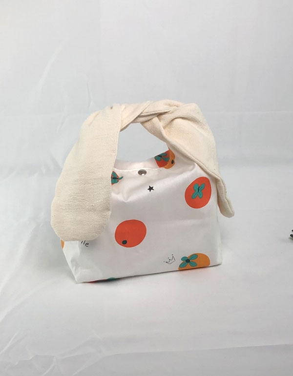 Bunny Ear Flower Canvas Lunch Bag