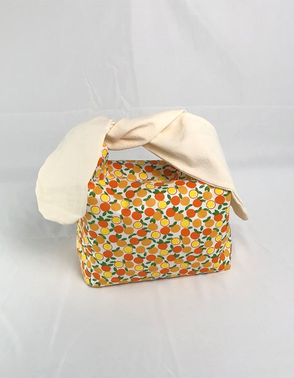 Bunny Ear Flower Canvas Lunch Bag