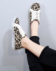 Canvas Print Women's Leopard Casual Shoes