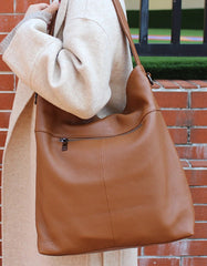 Capacity Large Leather Shoulder Bag