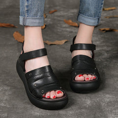 Summer Open toe Handmade Retro Platform Sandals