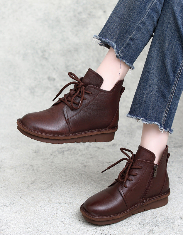 Comfortable Lace-up Winter Boots