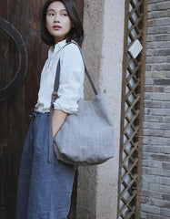 Large-capacity Cotton Linen Shoulder Bag