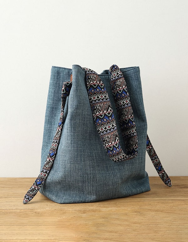 Large-capacity Cotton Linen Shoulder Bag