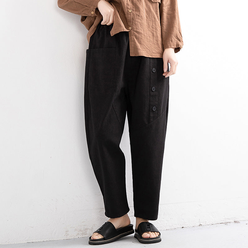 Loose Cotton Women's Harem Pants