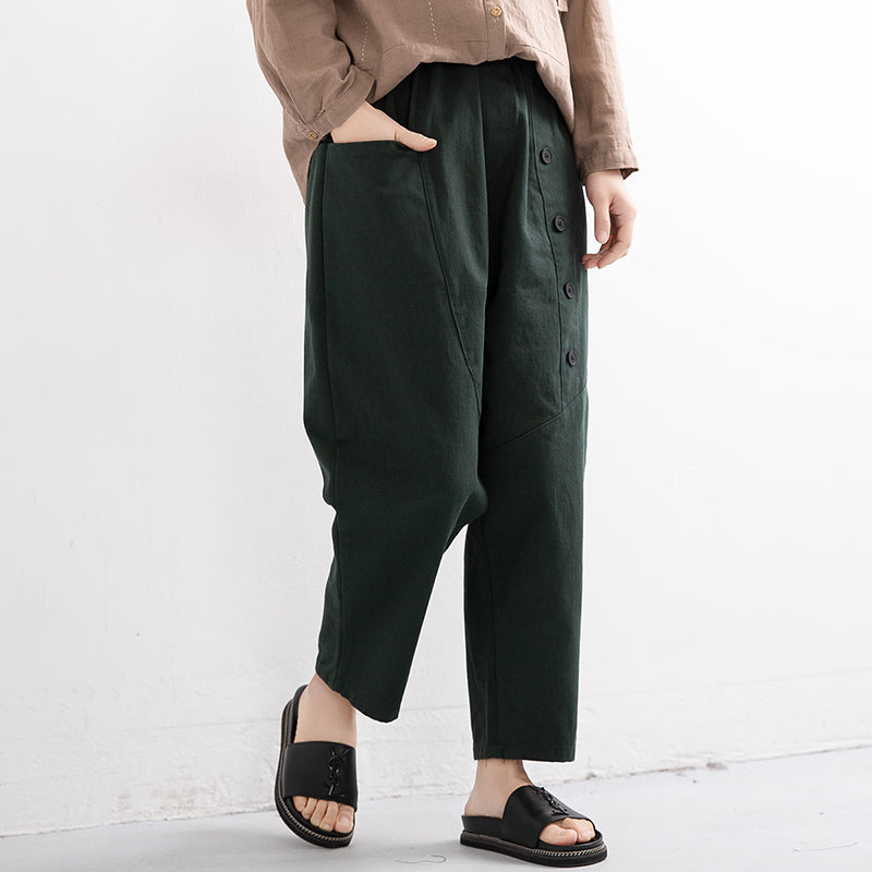 Loose Cotton Women's Harem Pants