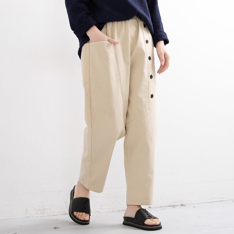 Loose Cotton Women's Harem Pants