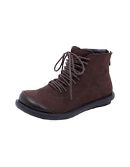 Winter Lace-up Wide Head Retro Boots