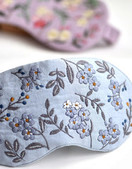 DIY Linen Embroidery Floral Blindfold(Including DIY materials)