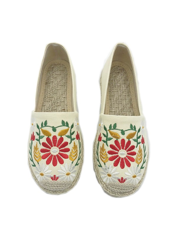 Embroidered Ethnic Style Flat Shoes