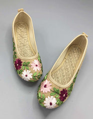 Ethnic Style Embroidered Linen Shoes