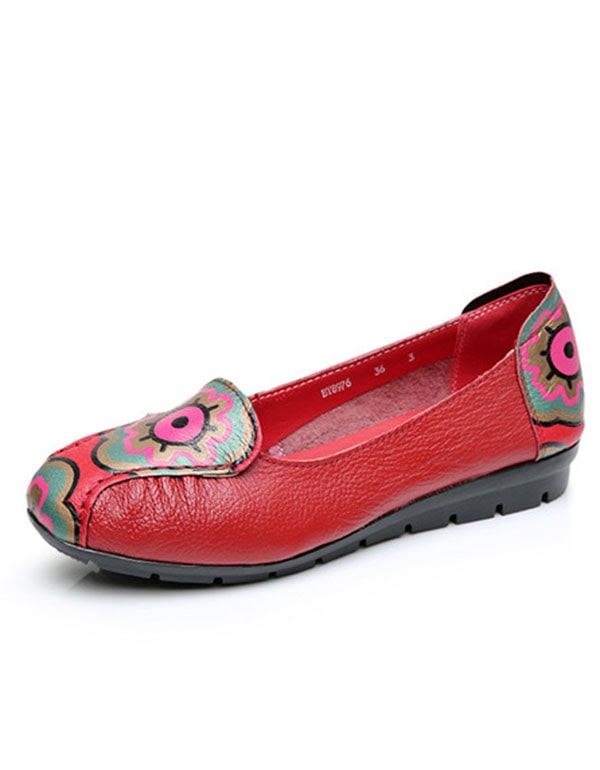 Ethnic Style Retro Print Women's Shoes