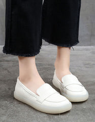 Flat Leather Nurse Shoes Big Size 41-43