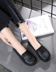 Flat Leather Nurse Shoes Big Size 41-43