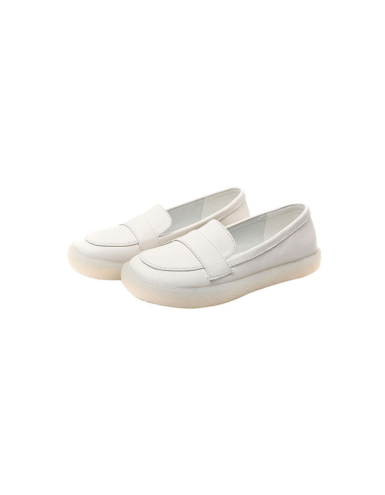 Flat Leather Nurse Shoes Big Size 41-43