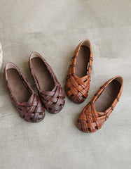 Retro Leather Hand-woven Sandals