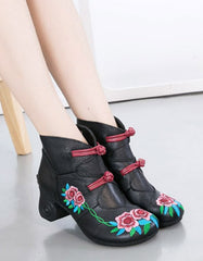 Handmade Embroidery Ethnic Style Boots for Women