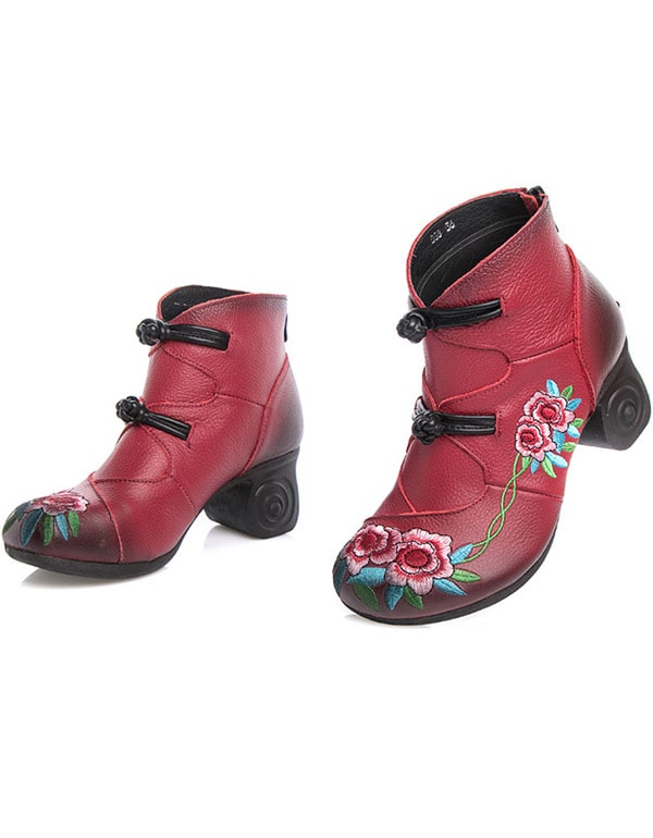 Handmade Embroidery Ethnic Style Boots for Women