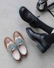 Vintage Lace Up Oxford Shoes for Women