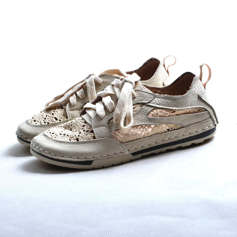 Handmade Leather Comfortable Lace Casual Shoes