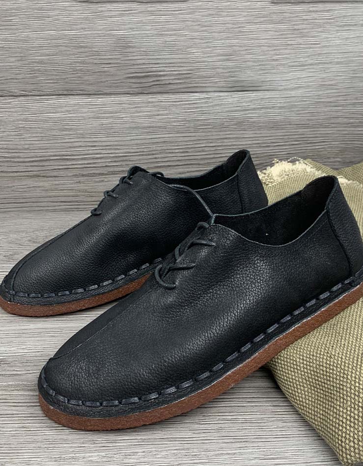 Handmade Retro Casual Men's Flat Shoes 37-45