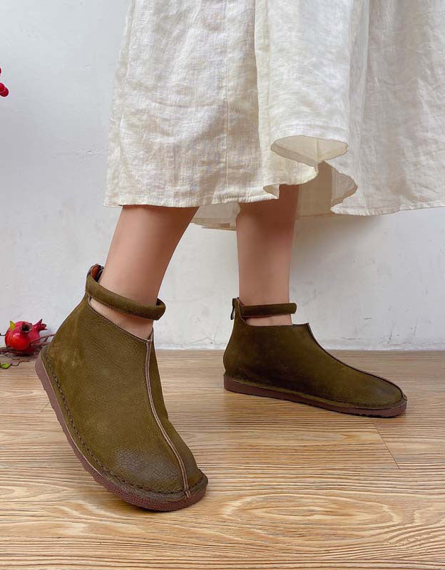 Handmade Retro Comfortable Ankle Boots