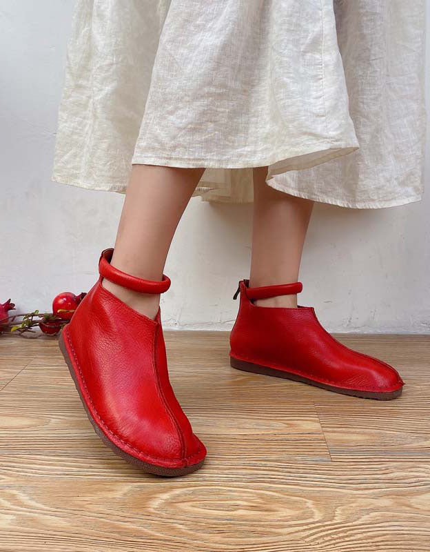 Handmade Retro Comfortable Ankle Boots