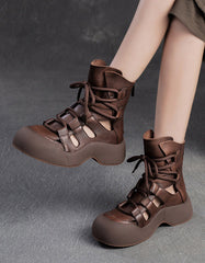 Handmade Retro Comfortable Lace-up Sandals Boots