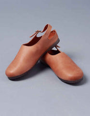 Handmade Retro Leather Comfortable Close Toe Flats