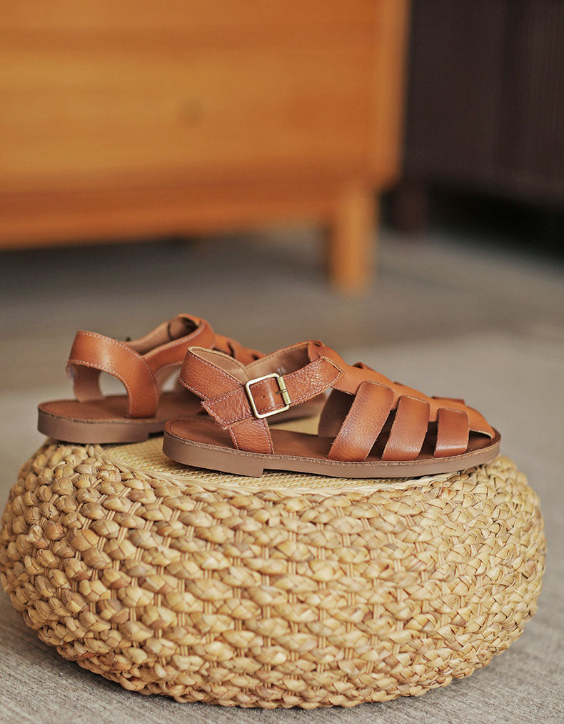 Handmade Retro Soft Sole Fisherman Sandals