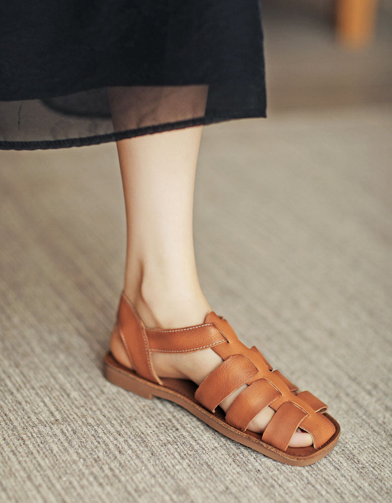 Handmade Retro Soft Sole Fisherman Sandals