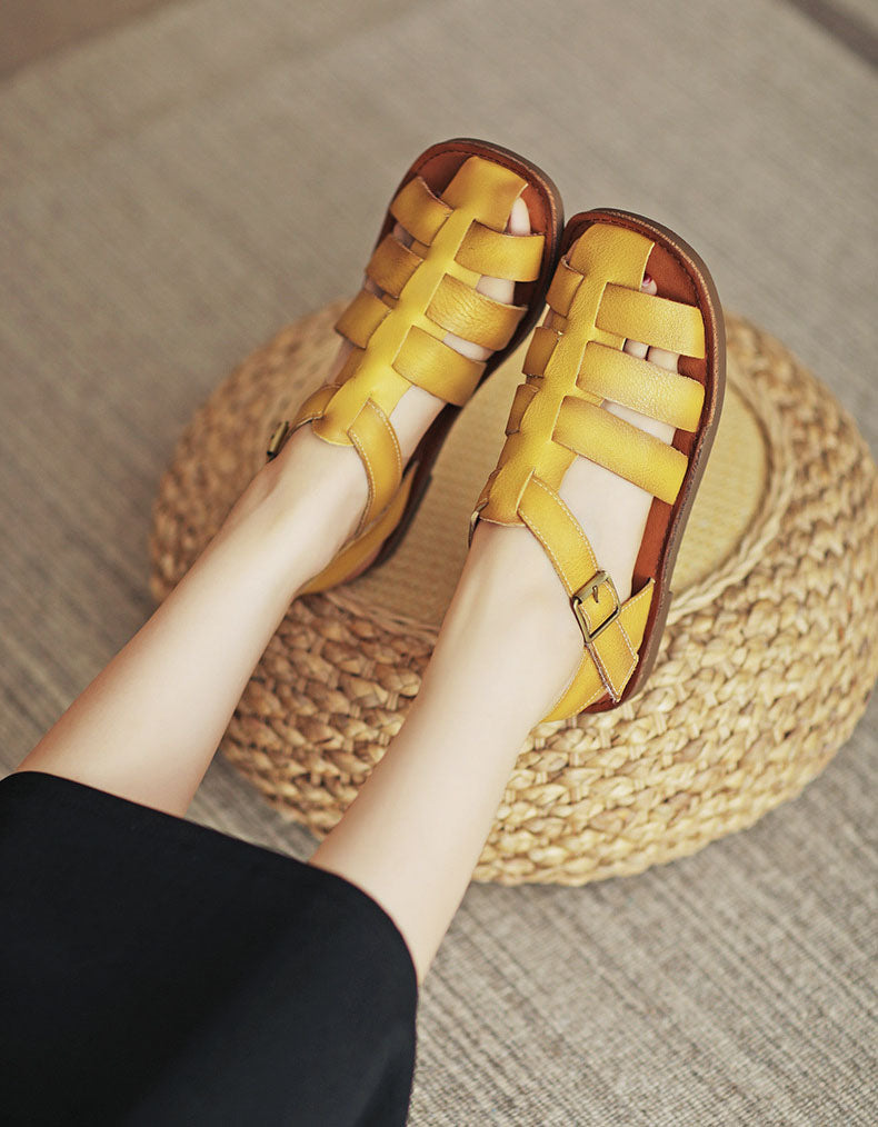 Handmade Retro Soft Sole Fisherman Sandals