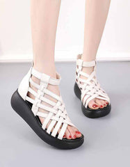 Handmade Retro Wedge Straps Sandals Summer