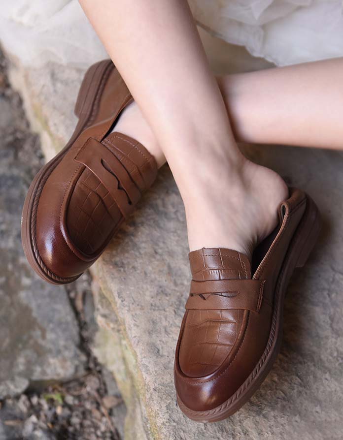 Handmade Vintage Comfortable Slip-on Loafers