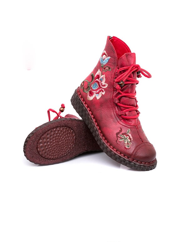 Handmade Women's Ethnic Embroidery Shoes