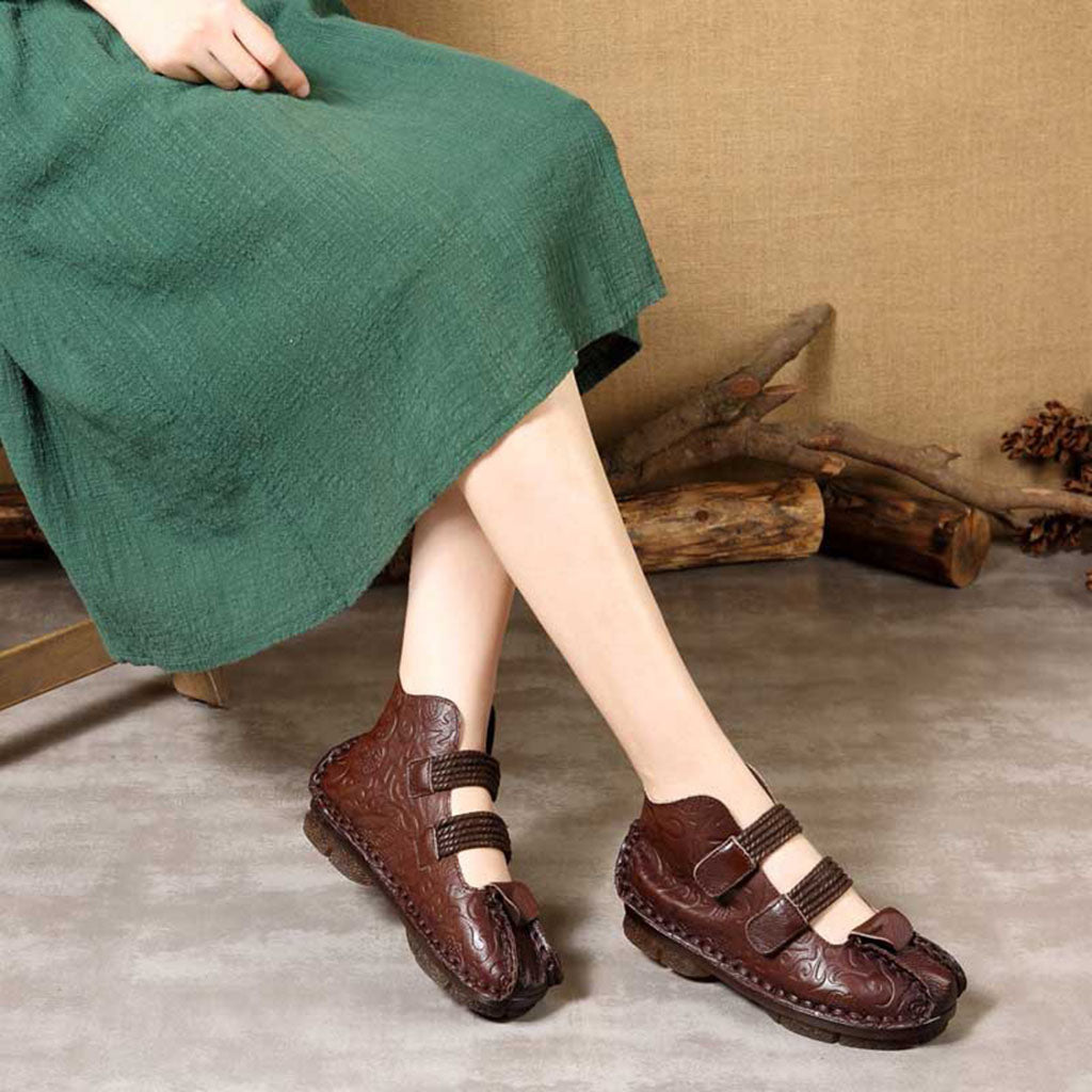 Handmade Leather Comfortable Retro Shoes