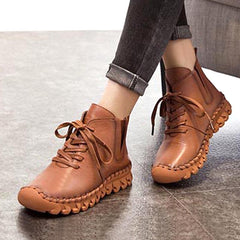 Non-slip Soft Leather Walking Shoes 35-41