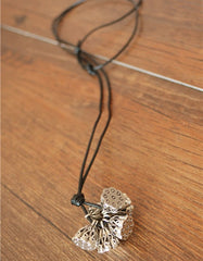 Linen Accessories Lotus Root Pendant Necklace