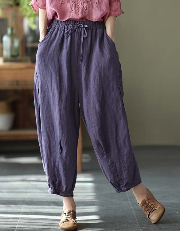 Loose Casual Summer Linen Pants