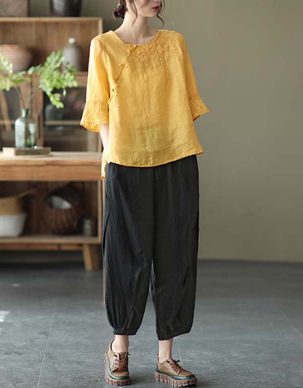 Loose Casual Summer Linen Pants