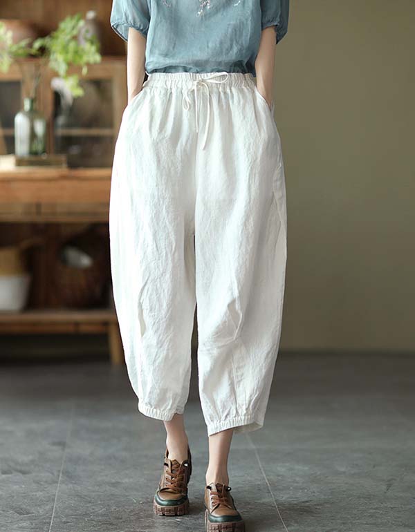 Loose Casual Summer Linen Pants